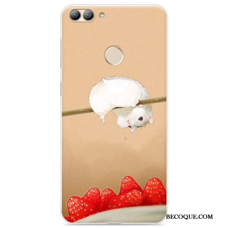 Huawei P Smart Coque De Téléphone Protection Rose Dessin Animé Étui Silicone