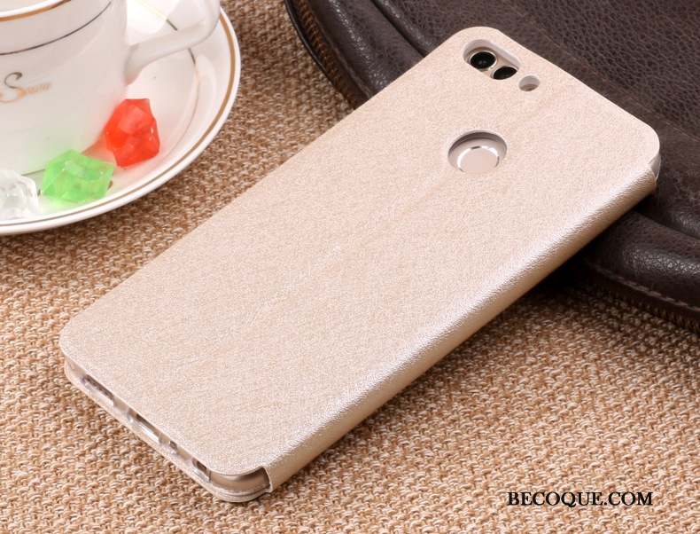 Huawei P Smart Coque Fluide Doux Étui En Cuir Protection Téléphone Portable Bleu Marin Housse