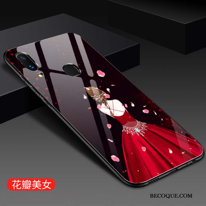 Huawei P Smart+ Coque Miroir Personnalité Étui Tout Compris Tendance Fluide Doux