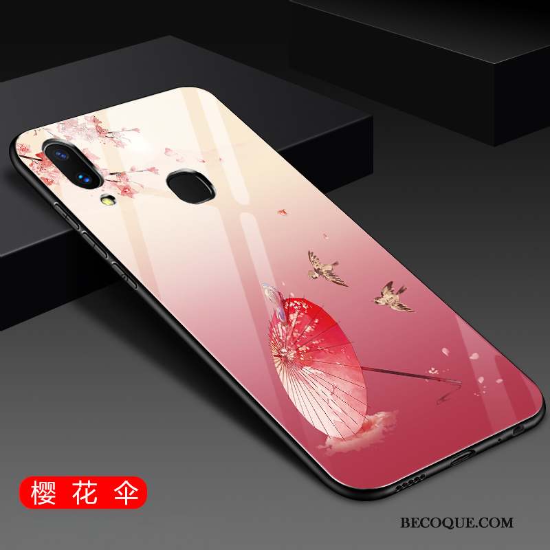 Huawei P Smart+ Coque Miroir Personnalité Étui Tout Compris Tendance Fluide Doux