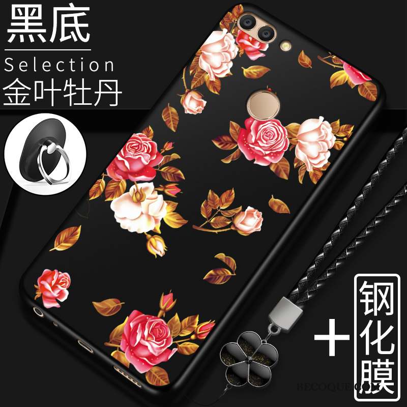 Huawei P Smart Coque Noir Protection Original Étui Silicone Tout Compris