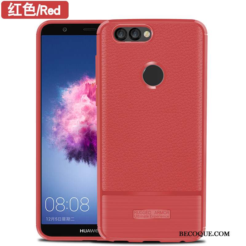 Huawei P Smart Coque Protection Délavé En Daim Fluide Doux Étui Tout Compris Incassable