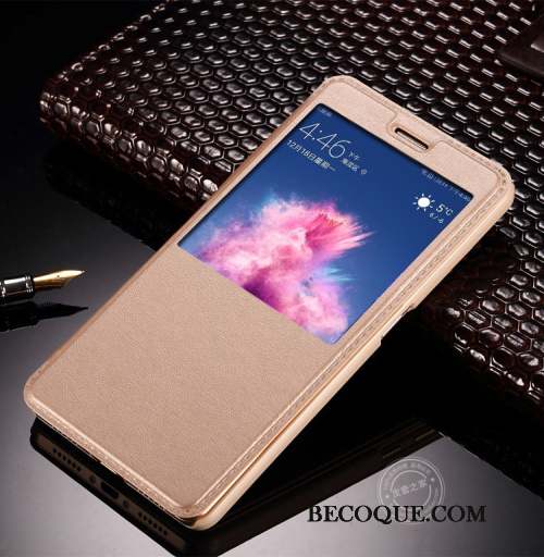 Huawei P Smart Coque Protection Or Clamshell Étui Téléphone Portable Étui En Cuir