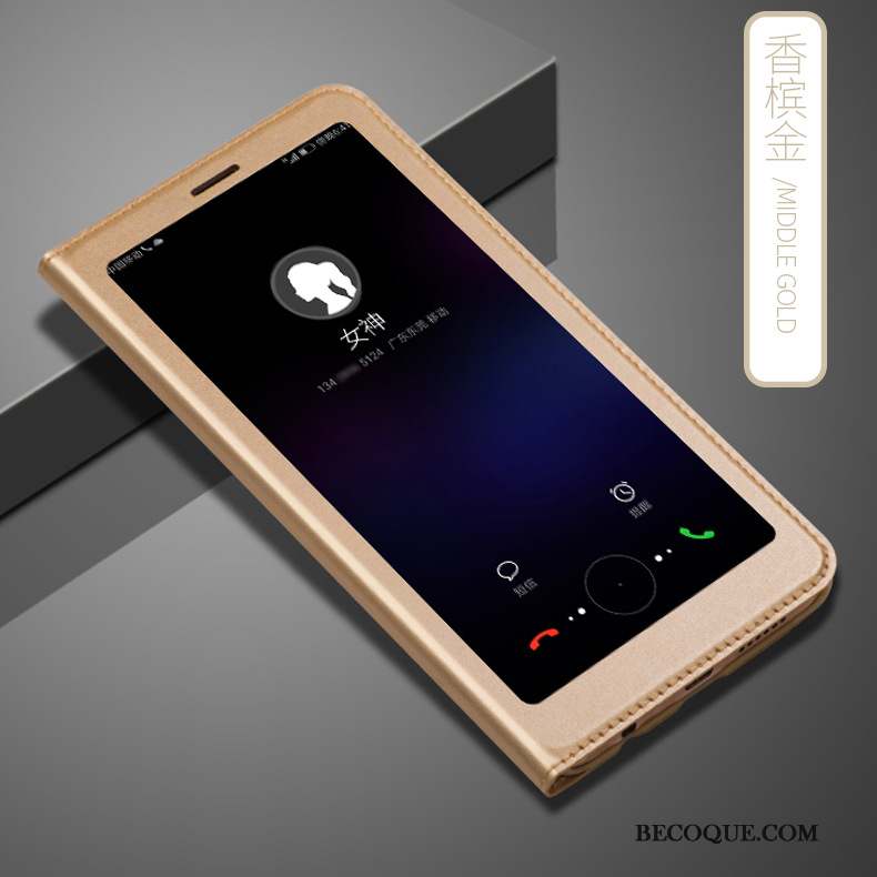 Huawei P Smart Coque Téléphone Portable Étui En Cuir Protection Clamshell Incassable Rouge