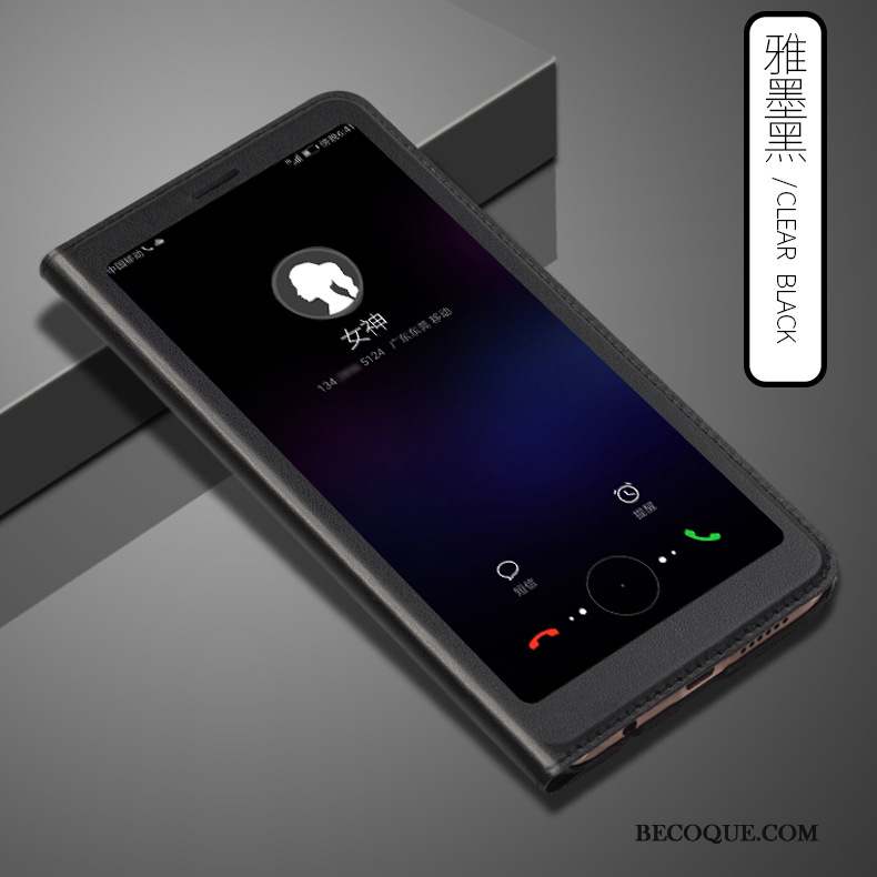 Huawei P Smart Coque Téléphone Portable Étui En Cuir Protection Clamshell Incassable Rouge