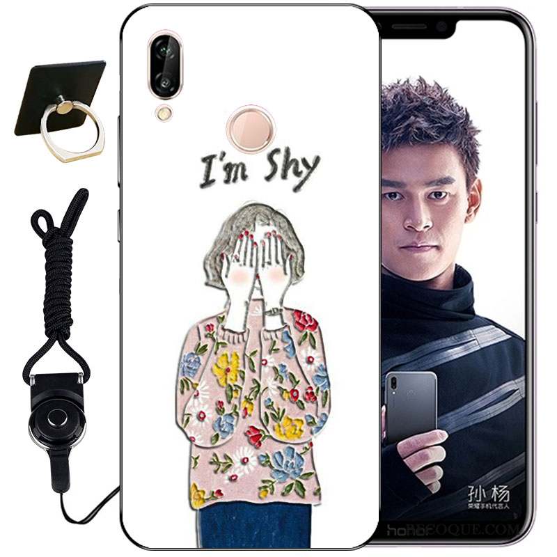 Huawei P Smart+ Gaufrage Mignonne Tout Compris Incassable Coque Étui