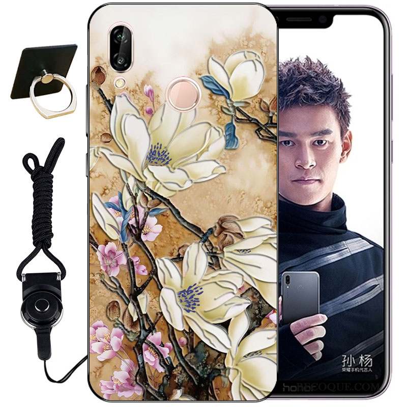 Huawei P Smart+ Gaufrage Mignonne Tout Compris Incassable Coque Étui