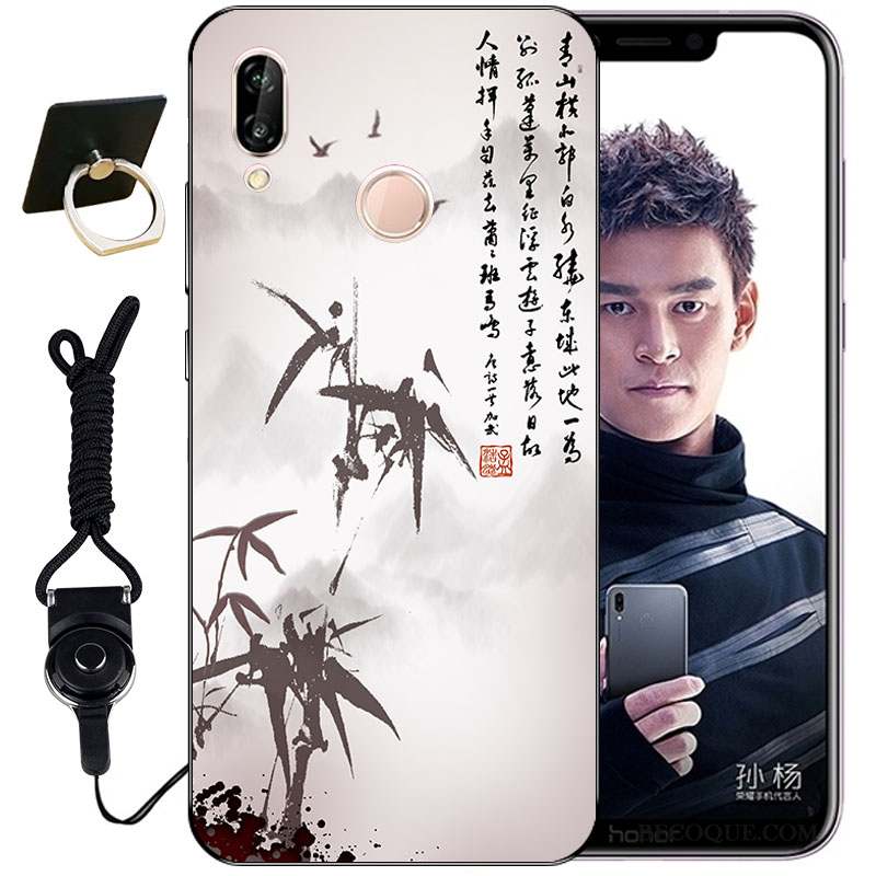 Huawei P Smart+ Gaufrage Mignonne Tout Compris Incassable Coque Étui