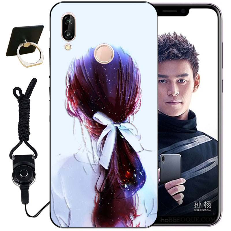 Huawei P Smart+ Gaufrage Mignonne Tout Compris Incassable Coque Étui