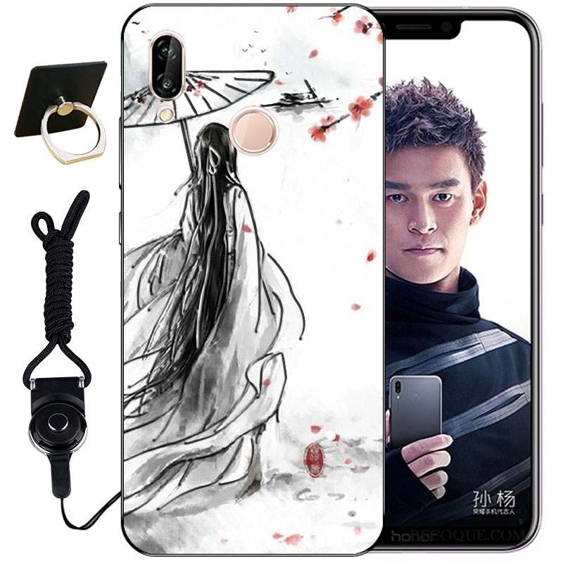 Huawei P Smart+ Gaufrage Mignonne Tout Compris Incassable Coque Étui