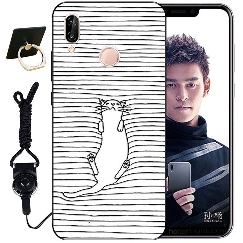 Huawei P Smart+ Gaufrage Mignonne Tout Compris Incassable Coque Étui