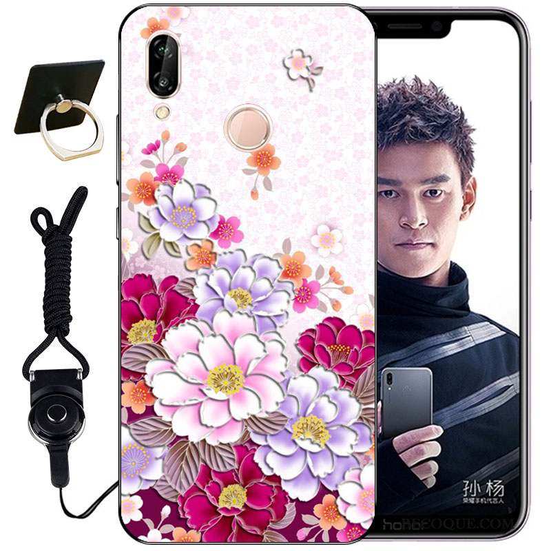 Huawei P Smart+ Gaufrage Mignonne Tout Compris Incassable Coque Étui