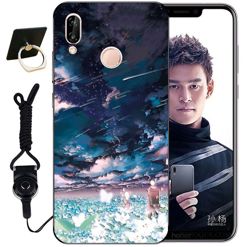 Huawei P Smart+ Gaufrage Mignonne Tout Compris Incassable Coque Étui