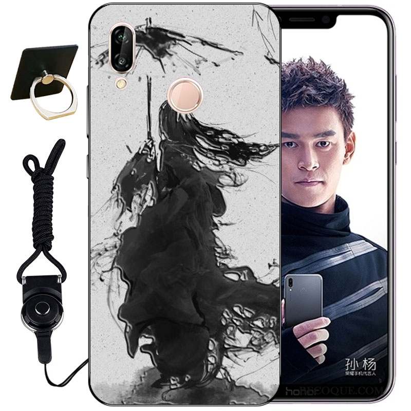 Huawei P Smart+ Gaufrage Mignonne Tout Compris Incassable Coque Étui