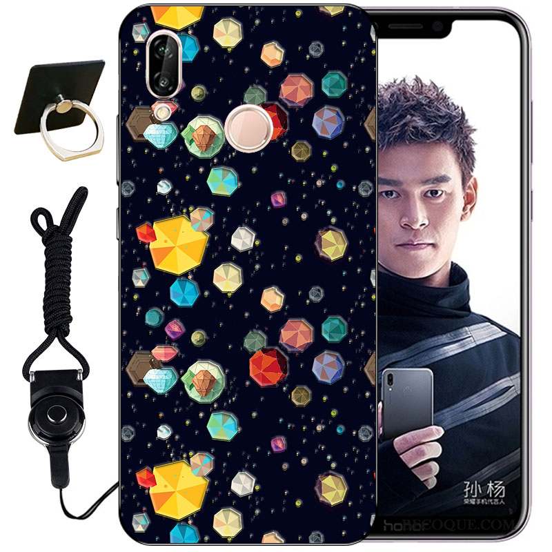 Huawei P Smart+ Gaufrage Mignonne Tout Compris Incassable Coque Étui