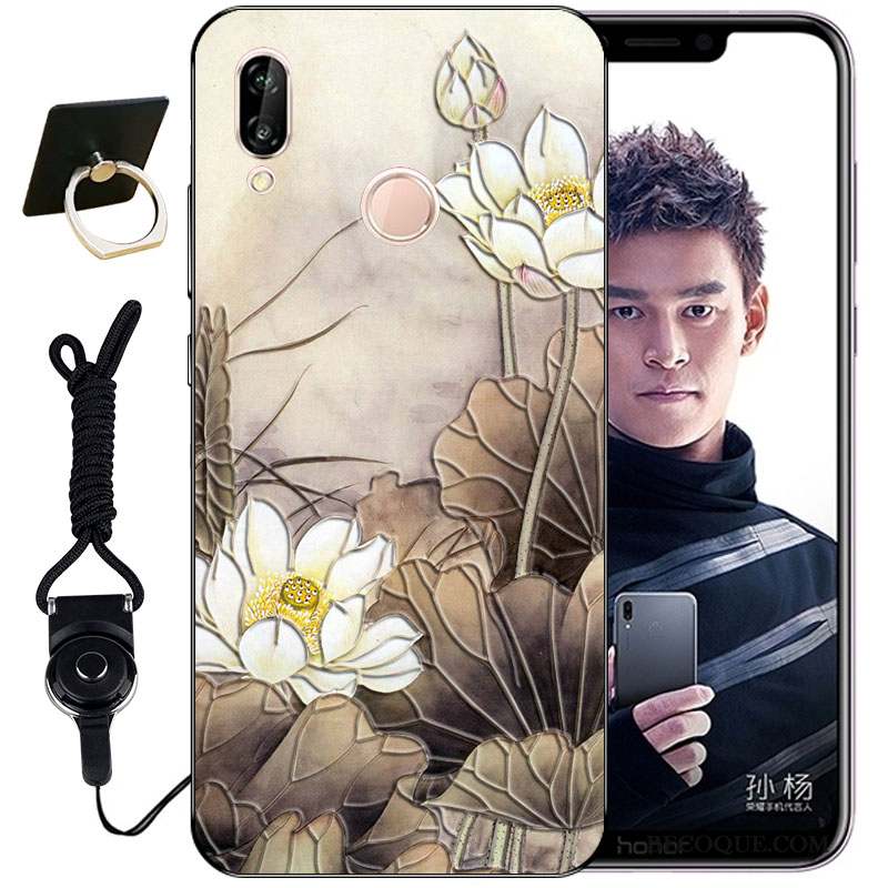 Huawei P Smart+ Gaufrage Mignonne Tout Compris Incassable Coque Étui