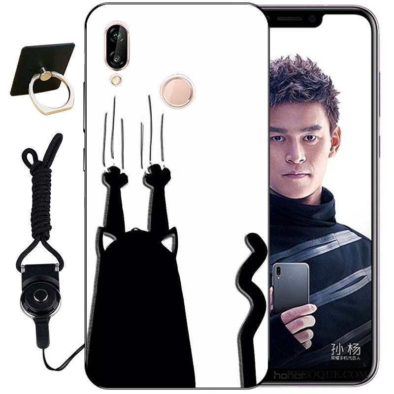 Huawei P Smart+ Gaufrage Mignonne Tout Compris Incassable Coque Étui