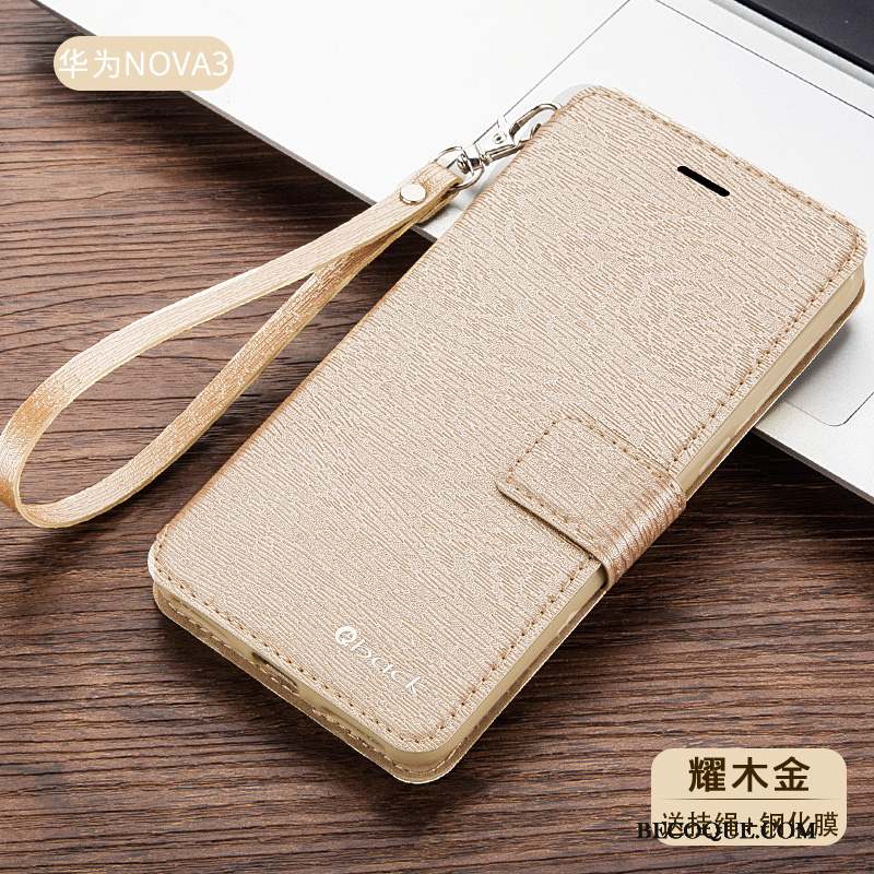 Huawei P Smart+ Incassable Étui En Cuir Protection Housse Coque De Téléphone Bleu