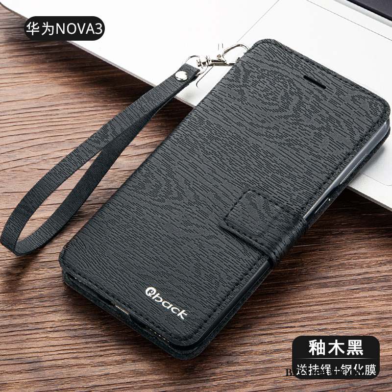 Huawei P Smart+ Incassable Étui En Cuir Protection Housse Coque De Téléphone Bleu