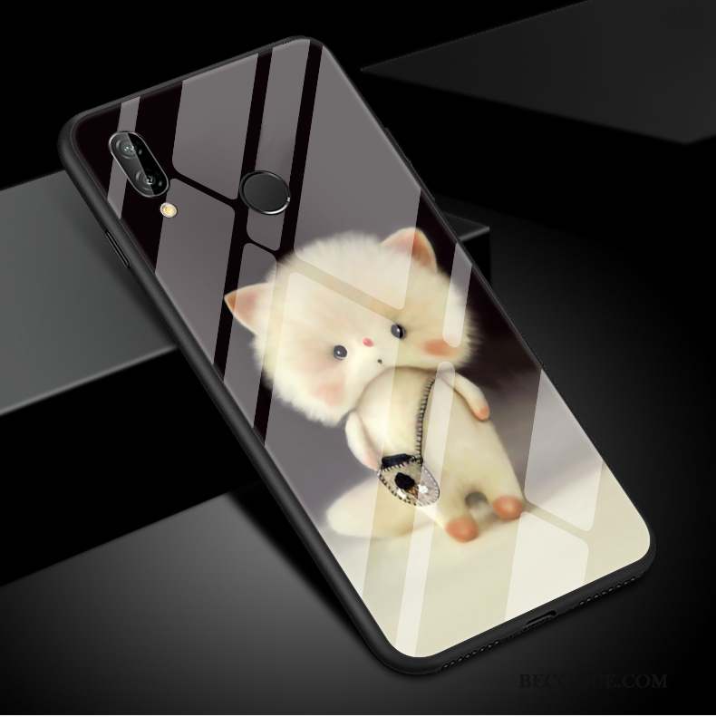 Huawei P Smart+ Nouveau Créatif Charmant Noir Chat Coque De Téléphone