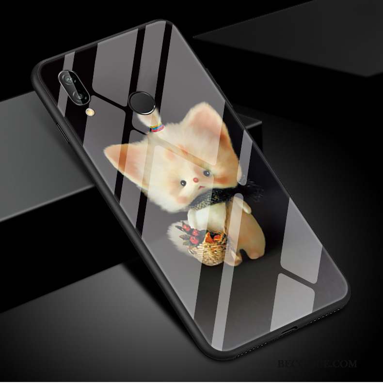 Huawei P Smart+ Nouveau Créatif Charmant Noir Chat Coque De Téléphone