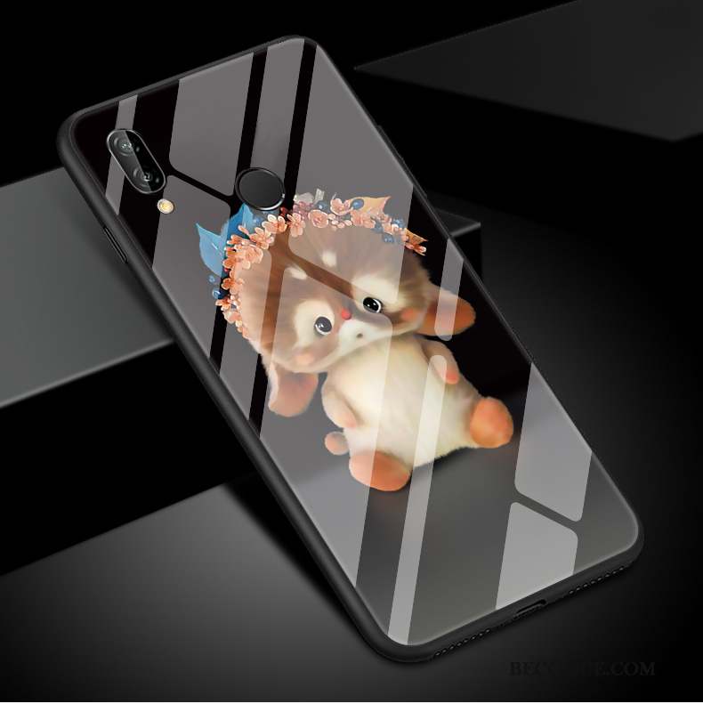 Huawei P Smart+ Nouveau Créatif Charmant Noir Chat Coque De Téléphone