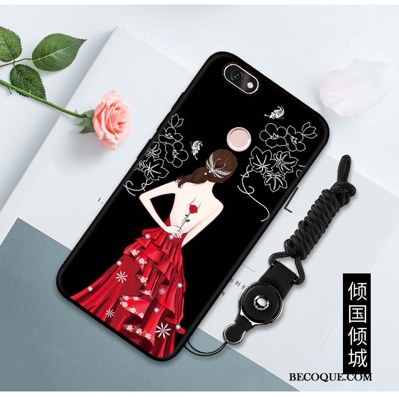 Huawei P Smart Protection Étui Noir Incassable Coque De Téléphone Fluide Doux
