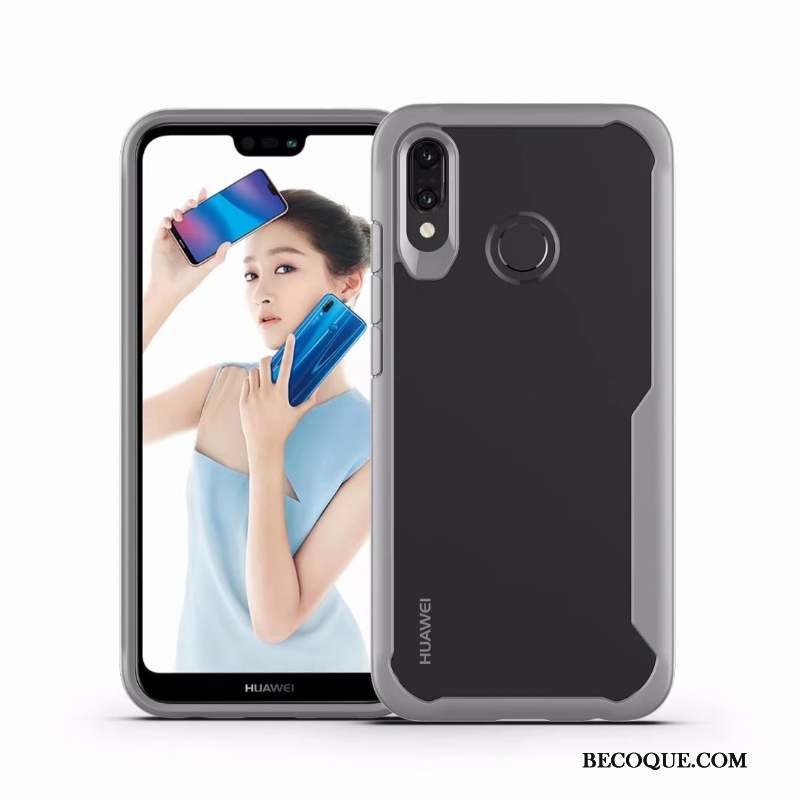 Huawei P Smart+ Tendance Personnalité Nouveau Transparent Incassable Coque