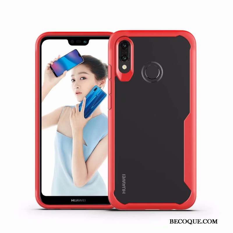 Huawei P Smart+ Tendance Personnalité Nouveau Transparent Incassable Coque