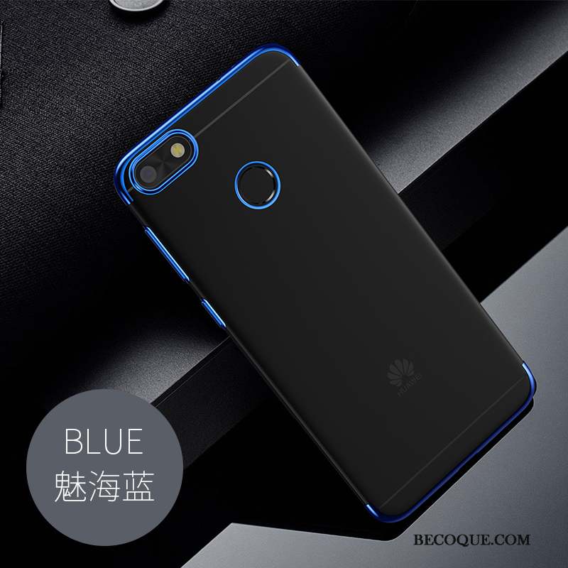 Huawei P Smart Transparent Coque De Téléphone Protection Noir Fluide Doux Silicone