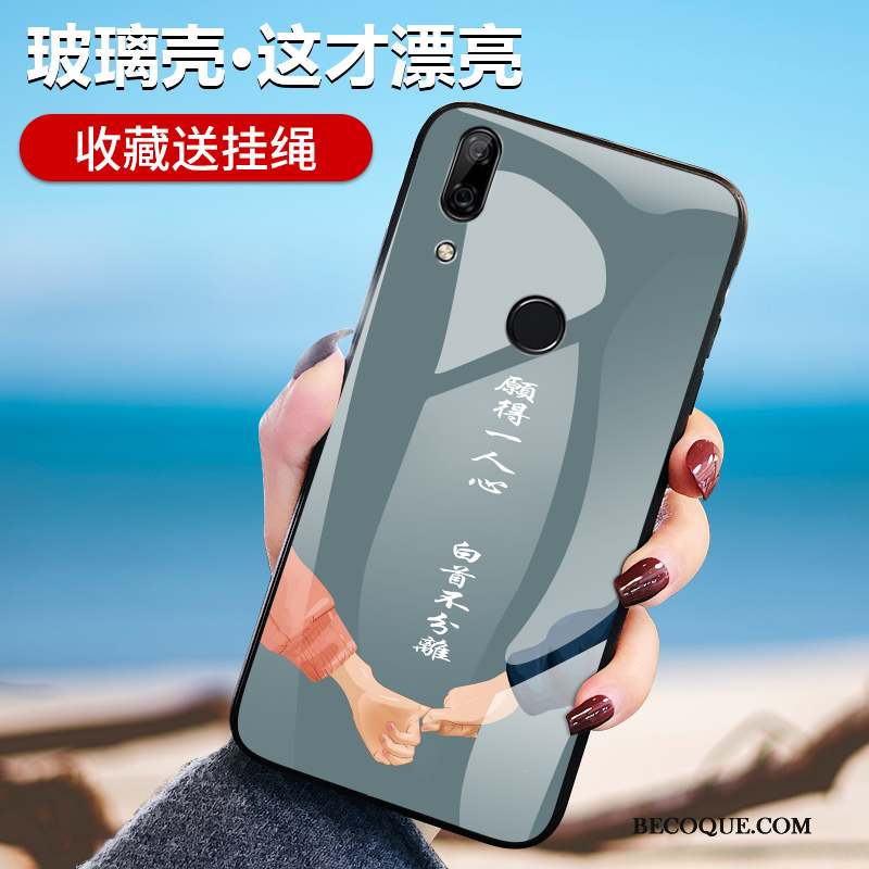 Huawei P Smart Z Coque Créatif Protection Verre Tout Compris Personnalité Miroir