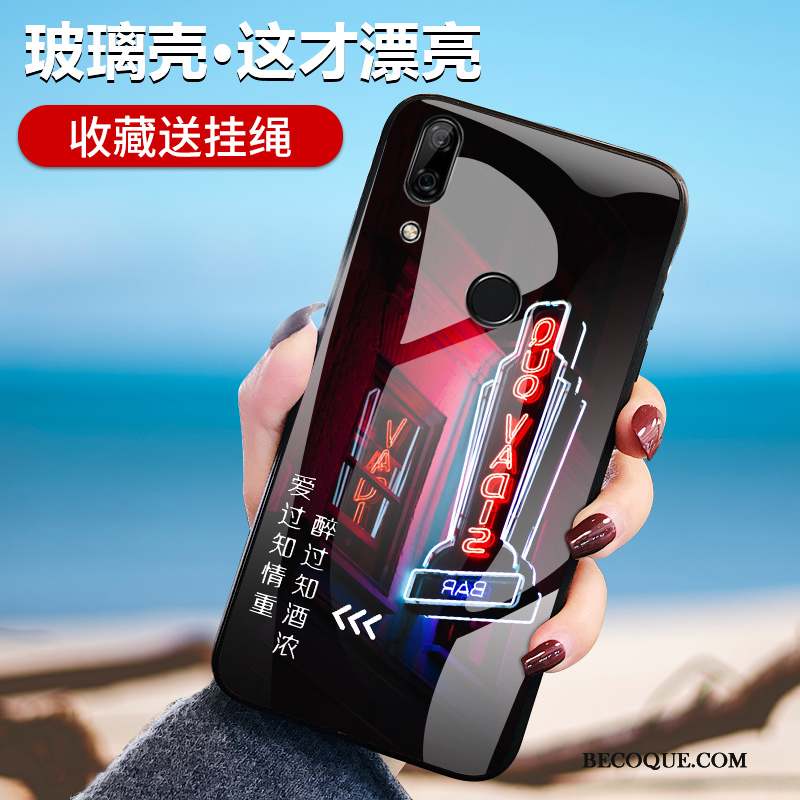Huawei P Smart Z Coque Créatif Protection Verre Tout Compris Personnalité Miroir