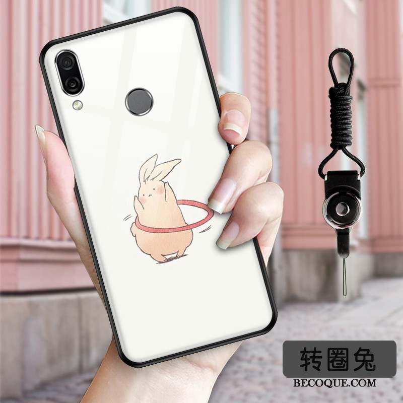 Huawei P Smart Z Coque De Téléphone Protection Étui Verre Chat Rose