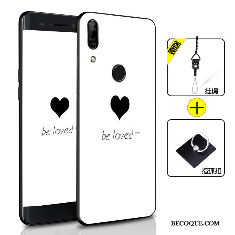 Huawei P Smart Z Créatif Fluide Doux Protection Coque De Téléphone Étui Noir