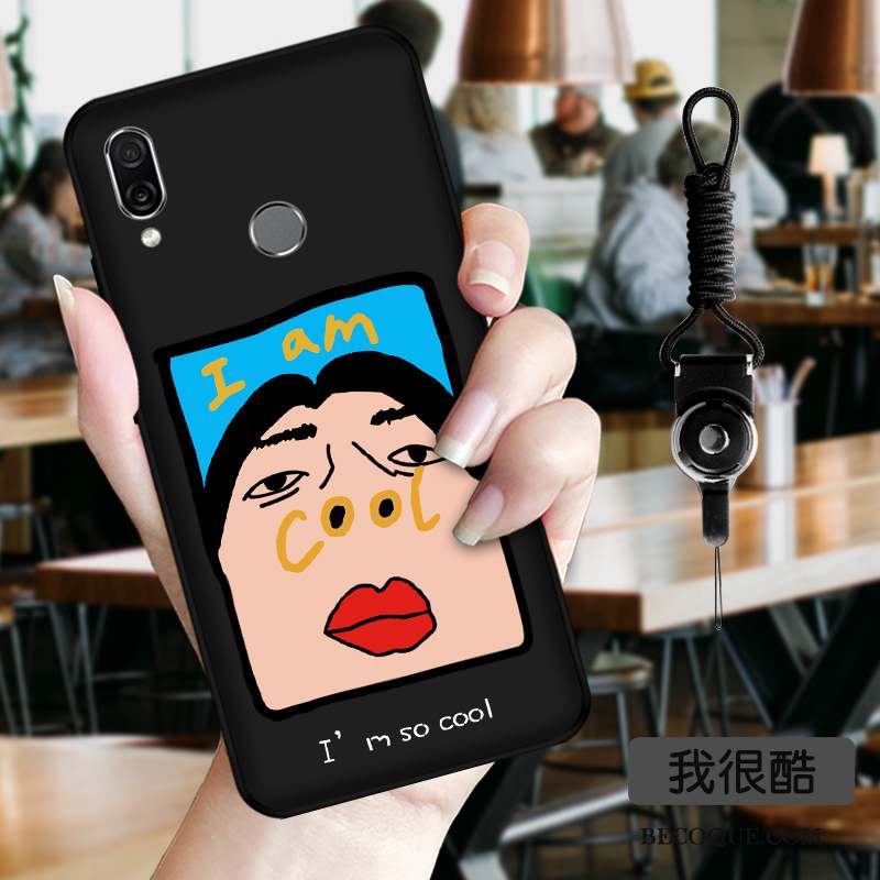 Huawei P Smart Z Dessin Animé Petit Coque De Téléphone Noir Personnalité