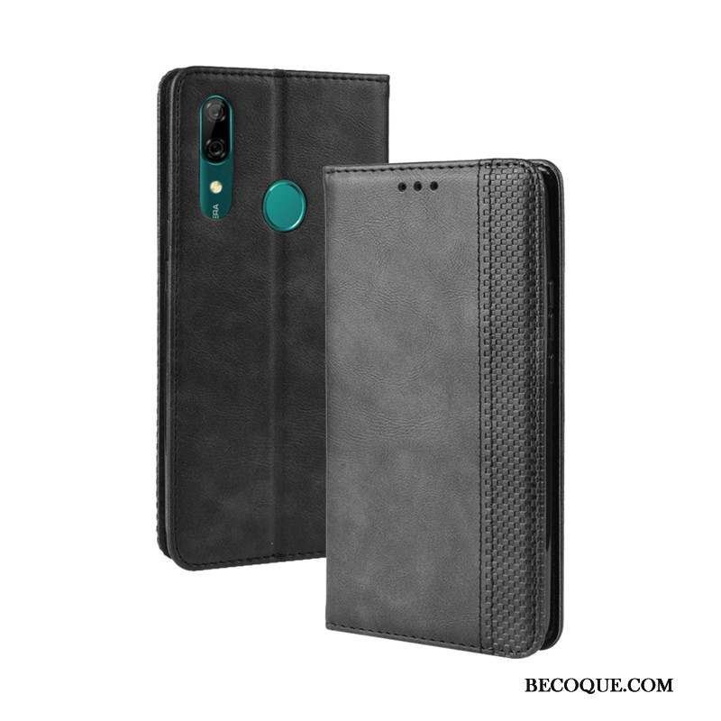 Huawei P Smart Z Protection Étui Étui En Cuir Coque Magnétisme Téléphone Portable