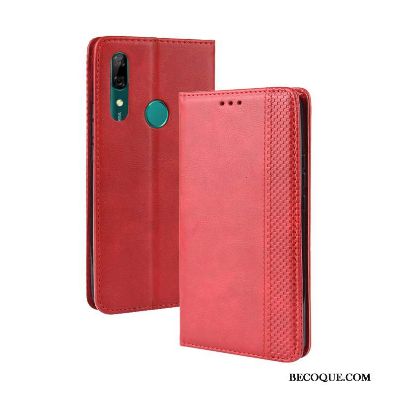 Huawei P Smart Z Protection Étui Étui En Cuir Coque Magnétisme Téléphone Portable