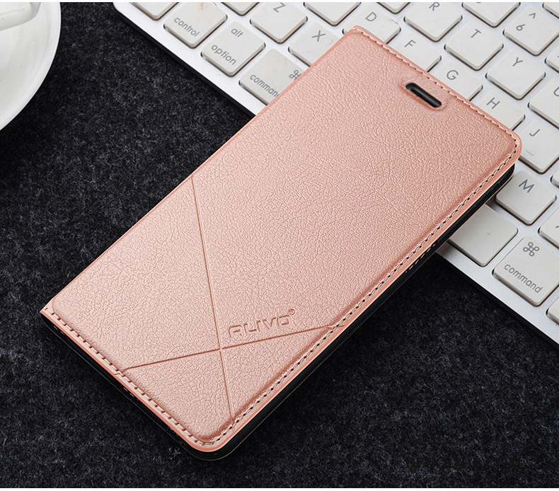 Huawei P Smart Étui Coque De Téléphone Housse Étui En Cuir Or Protection