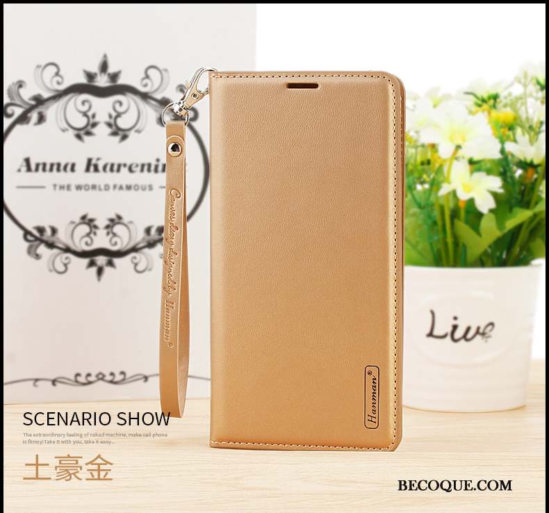 Huawei P Smart Étui En Cuir Protection Noir Clamshell Tout Compris Coque De Téléphone