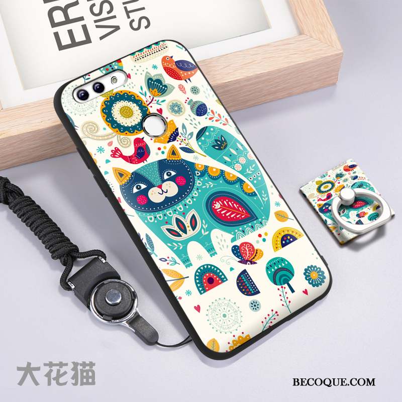 Huawei P Smart Étui Multicolore Coque De Téléphone Amoureux Incassable Silicone