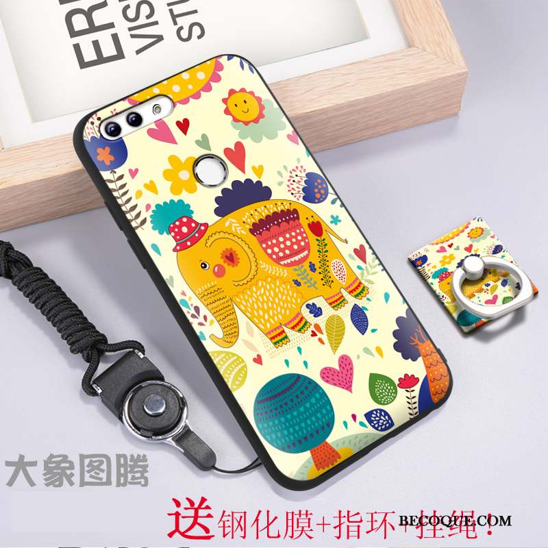 Huawei P Smart Étui Multicolore Coque De Téléphone Amoureux Incassable Silicone