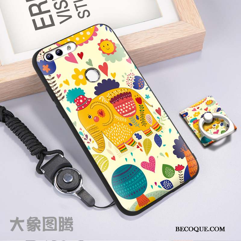 Huawei P Smart Étui Multicolore Coque De Téléphone Amoureux Incassable Silicone