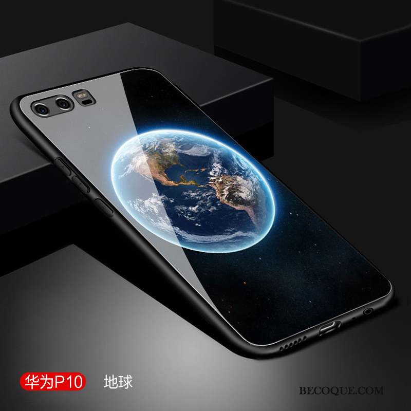Huawei P10 Coque De Téléphone Créatif Marque De Tendance Protection Étui Noir