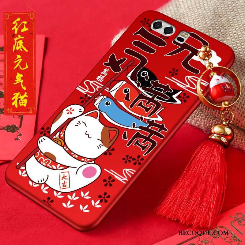 Huawei P10 Coque De Téléphone Nouveau Rouge Étui Dessin Animé Incassable