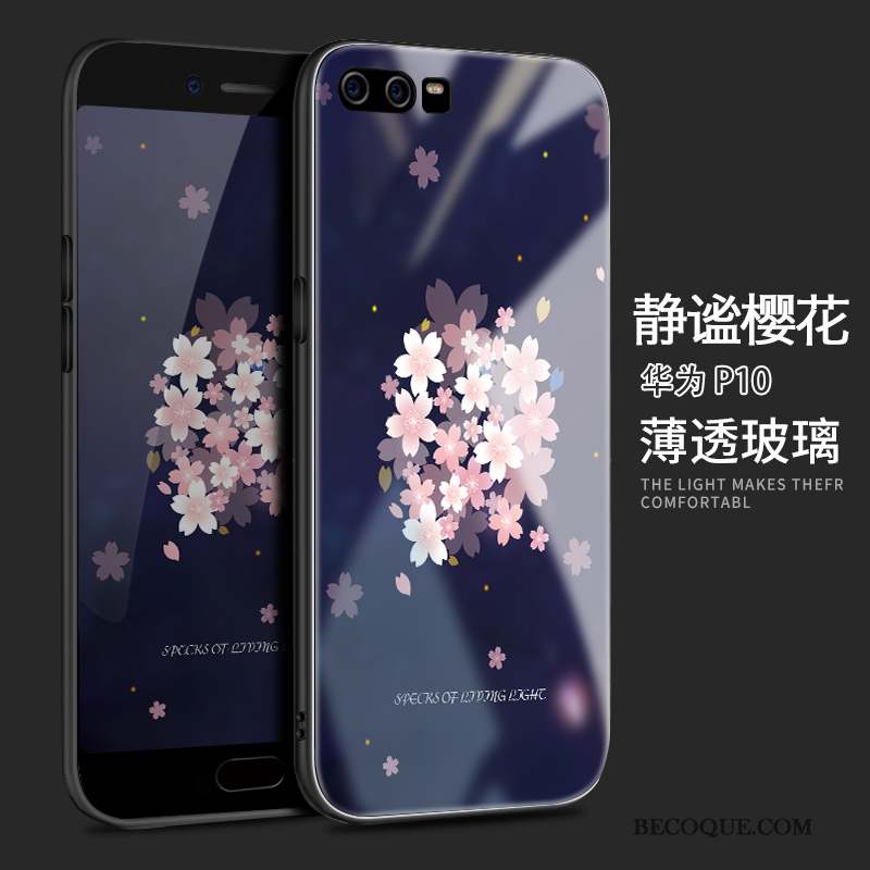 Huawei P10 Coque De Téléphone Verre Protection Silicone Marque De Tendance Incassable