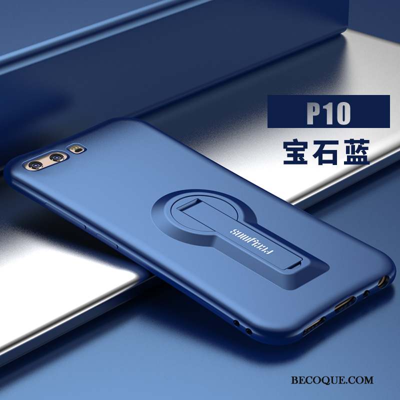 Huawei P10 Coque Délavé En Daim Support Fluide Doux Incassable Silicone Personnalité