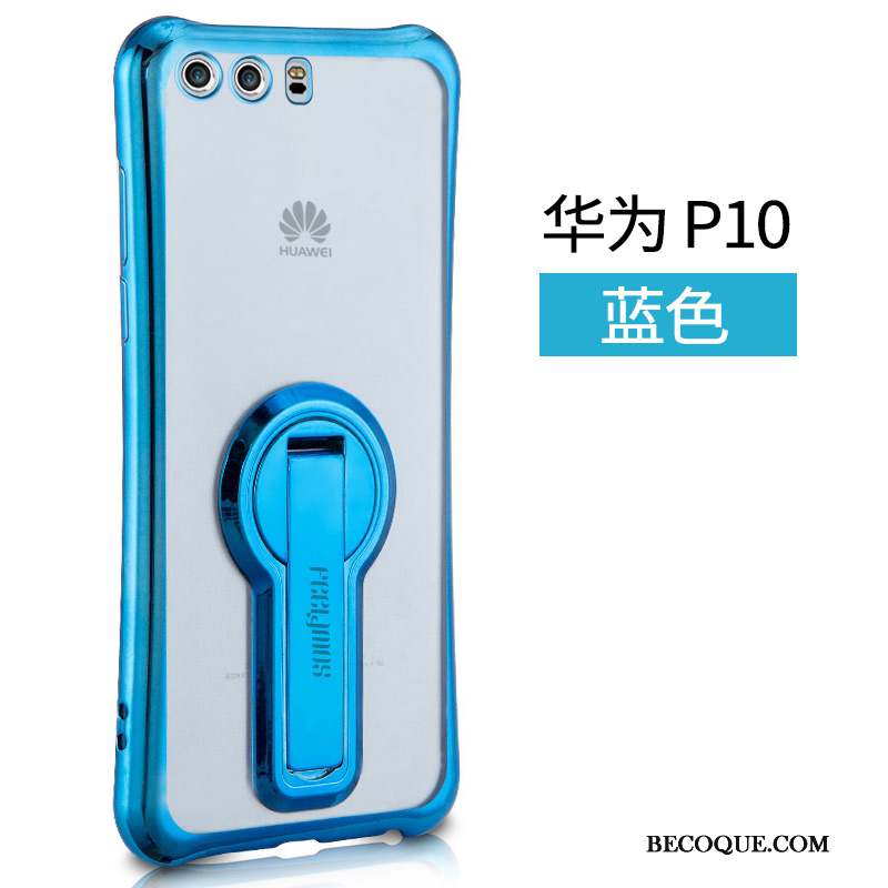 Huawei P10 Coque Délavé En Daim Support Fluide Doux Incassable Silicone Personnalité