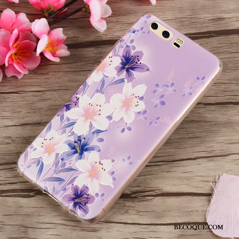 Huawei P10 Coque Multicolore Fluide Doux Incassable Étui Silicone Tendance