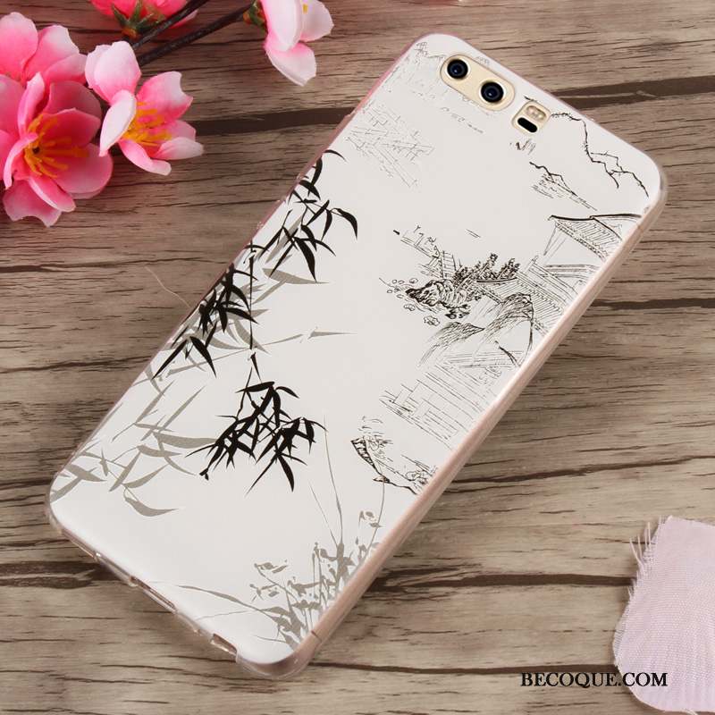 Huawei P10 Coque Multicolore Fluide Doux Incassable Étui Silicone Tendance