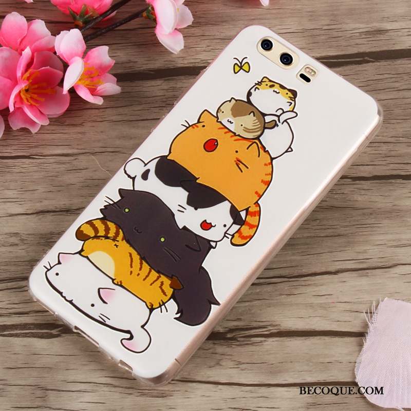 Huawei P10 Coque Multicolore Fluide Doux Incassable Étui Silicone Tendance